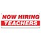 Signmission Now Hiring Teachers Banner Apply Inside Accepting Application Single Sided B-30311 - alternate 1